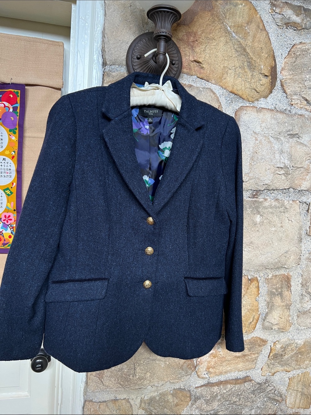Classic Navy Wool Aberdeen Jacket